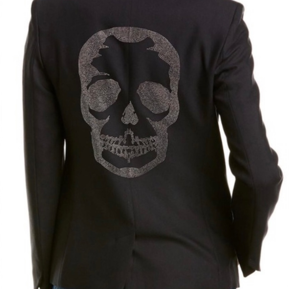 Zadig & Voltaire Vedy Skull Strass Blazer Size 34